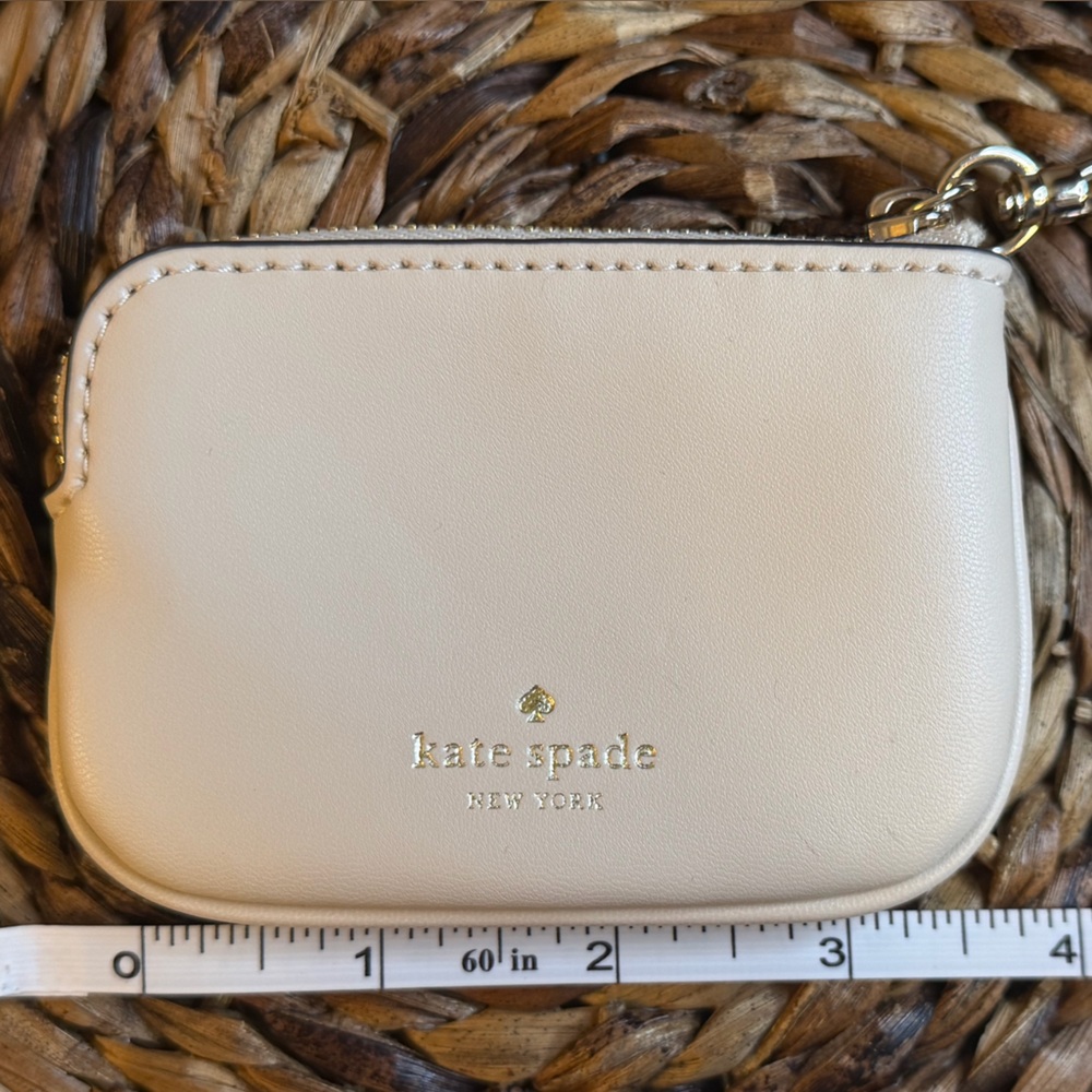 Kate Spade Blush Beige Zip Pouch